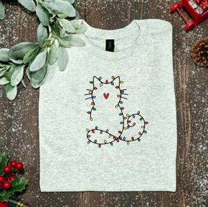 Christmas shirt Cat Mom cute holiday Trendy